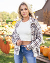 Nights In Nevada Shacket - Ivory