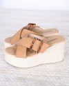 Manta Espadrille Wedge - Tan