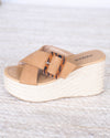 Manta Espadrille Wedge - Tan