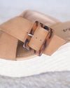 Manta Espadrille Wedge - Tan