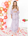 Sophie Ruched Cutout Maxi Dress - Blush