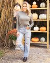 Next To You Lightweight Sweater - Dusty Olive