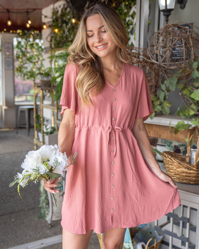 See You There Dress - Pink Coral