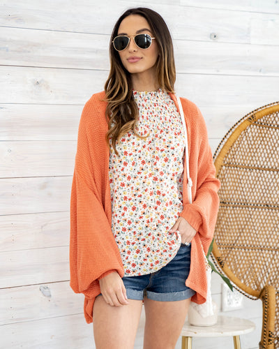 Bonnie Smocked Ditsy Floral Tank - Off White