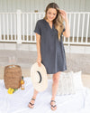 Summer Of Ease Pocketed Dress - Black