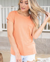 My First Pick Knit Top - Papaya