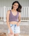 Casual Confidence Reversible Tank - Dusty Plum