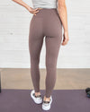 Michelle Performance High Waisted Leggings - Dark Mauve