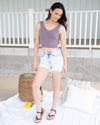 Casual Confidence Reversible Tank - Dusty Plum