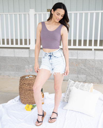 Casual Confidence Reversible Tank - Dusty Plum