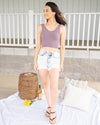 Casual Confidence Reversible Tank - Dusty Plum