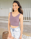 Casual Confidence Reversible Tank - Dusty Plum