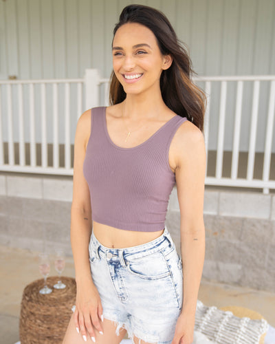 Casual Confidence Reversible Tank - Dusty Plum