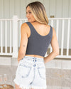 Casual Confidence Reversible Tank - Charcoal