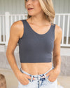 Casual Confidence Reversible Tank - Charcoal