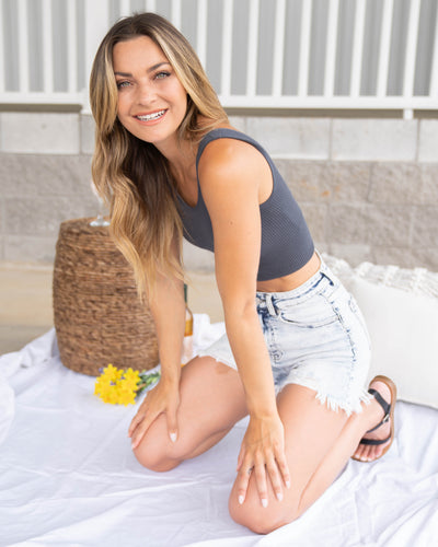 Casual Confidence Reversible Tank - Charcoal