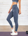 Hunter Acid Wash High Waisted Leggings - Denim Blue