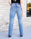 Hallie High Rise Slim Straight Jeans - Medium Wash