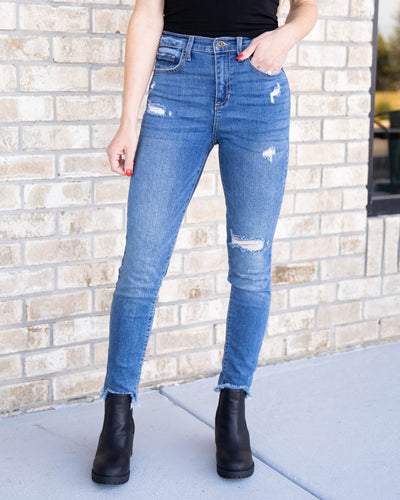 Hanna High Rise Skinny Jeans - Medium Wash