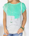 Casual Cuteness Pocket Top - Mint