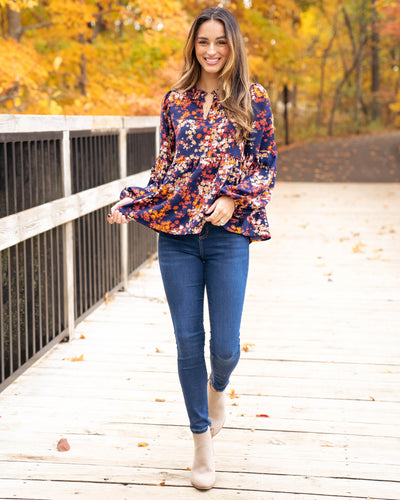 For The Moment Top - Navy