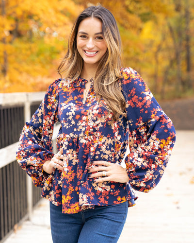 For The Moment Top - Navy