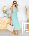 Kendall Cutout Midi Dress - Seafoam