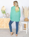 Elodie Lightweight Knit Dolman Sleeve Cardigan - Mint