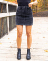 Going Out Corduroy Skirt - Faded Black