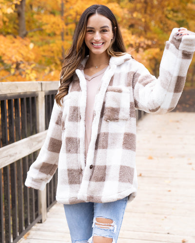 Cozy In The Cabin Jacket - Mocha