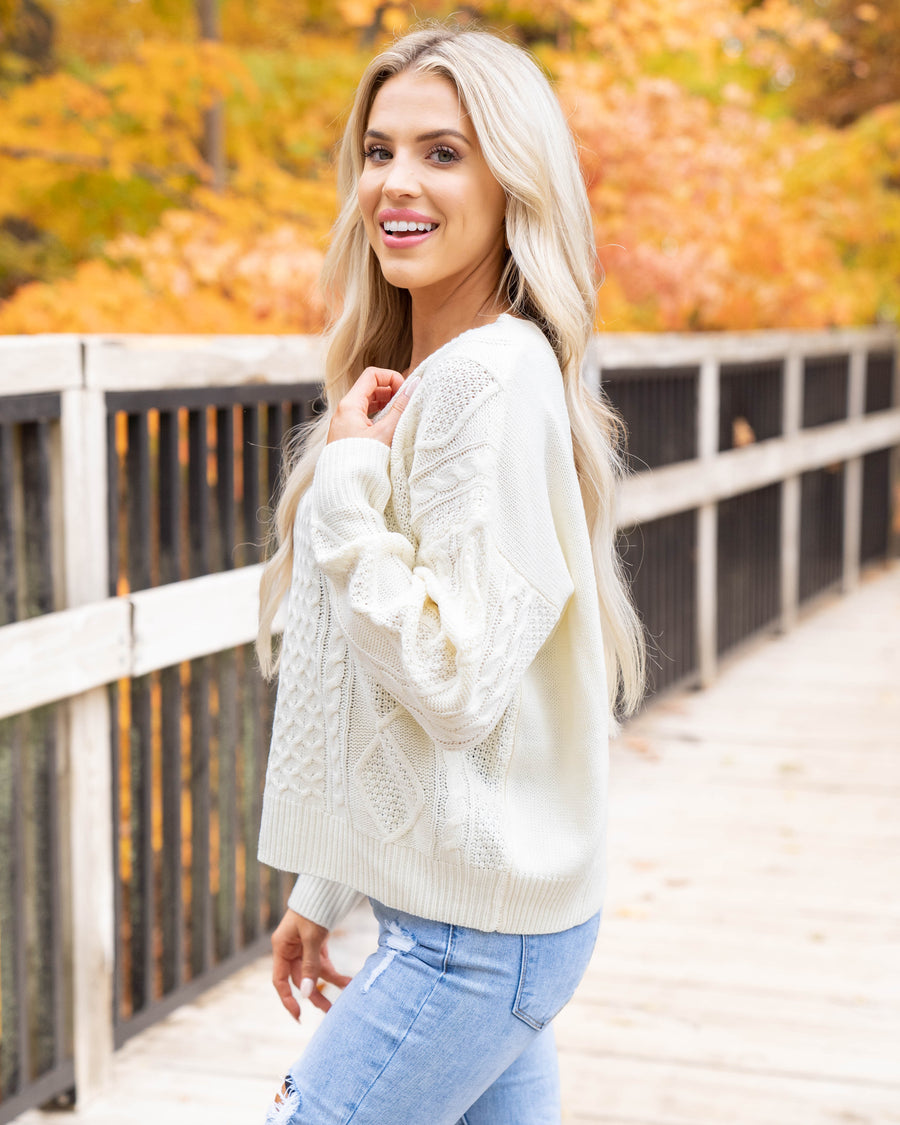 Up At Dawn Sweater - Ivory