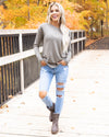 All Day Cozy Sweater - Dusty Olive