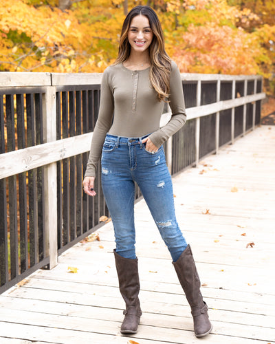 Closer To You Bodysuit - Olive