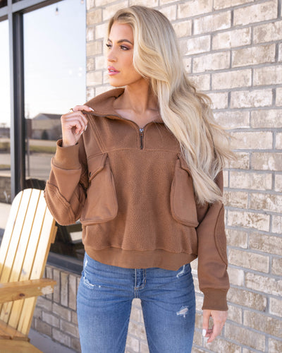 Morning Chill Pullover - Tan