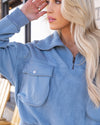 Morning Chill Pullover - Baby Blue