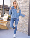 Morning Chill Pullover - Baby Blue