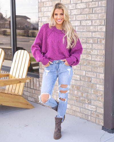 For The Best Sweater - Magenta