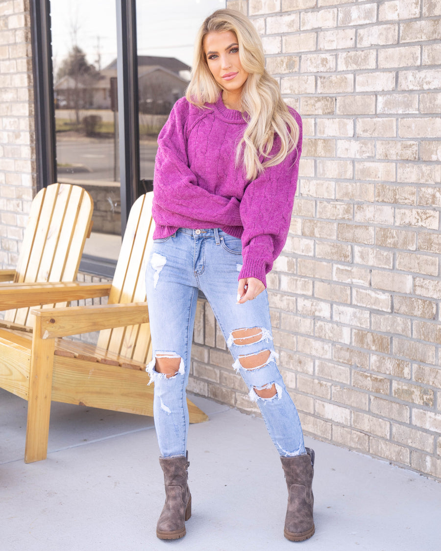 For The Best Sweater - Magenta