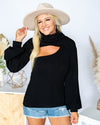 Kinsley 2-N-1 Ribbed Fitted Top - Black