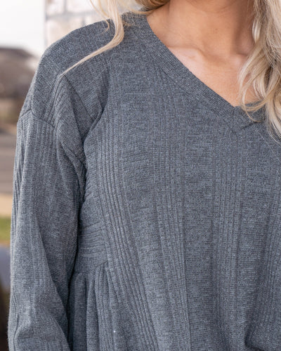 Comfortably Cute Top - Dusty Blue