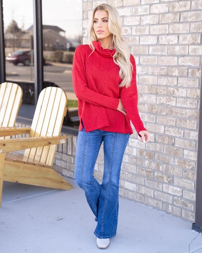 Warm The Night Top - Red