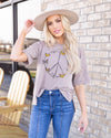 Cover Me In Sunshine Top - Taupe