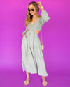 Liana Ditsy Floral Cutout Maxi Dress - Sea Green