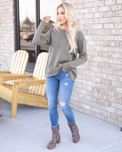 Good Life Pullover - Olive