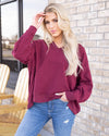 Road Trip Ready Top - Burgundy