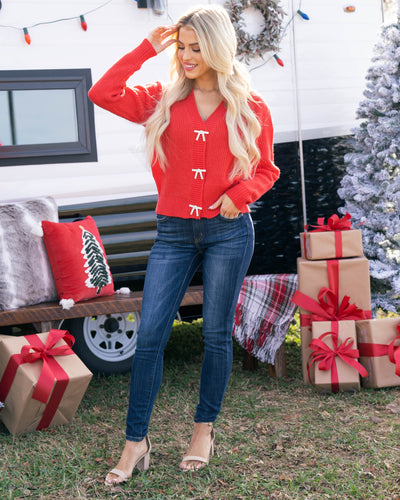 The Most Wonderful Day Sweater - Red