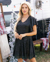 Holly Sequin Dress - Black