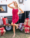 Under The Mistletoe Dress - Raspberry
