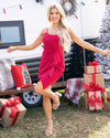 Under The Mistletoe Dress - Raspberry