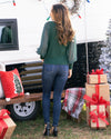 All Things Merry Top - Green